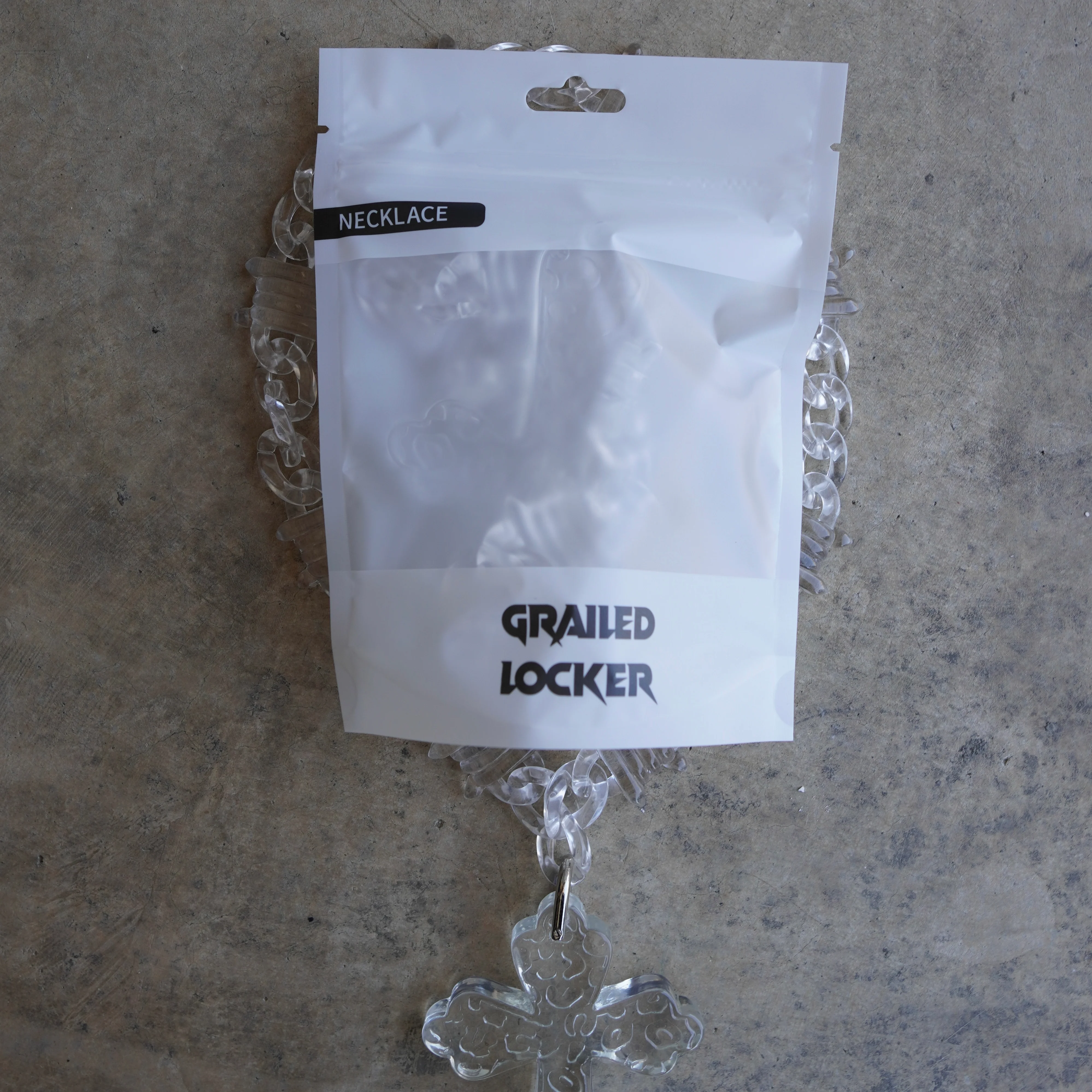 Barbed Cross Link Necklace - Image 4