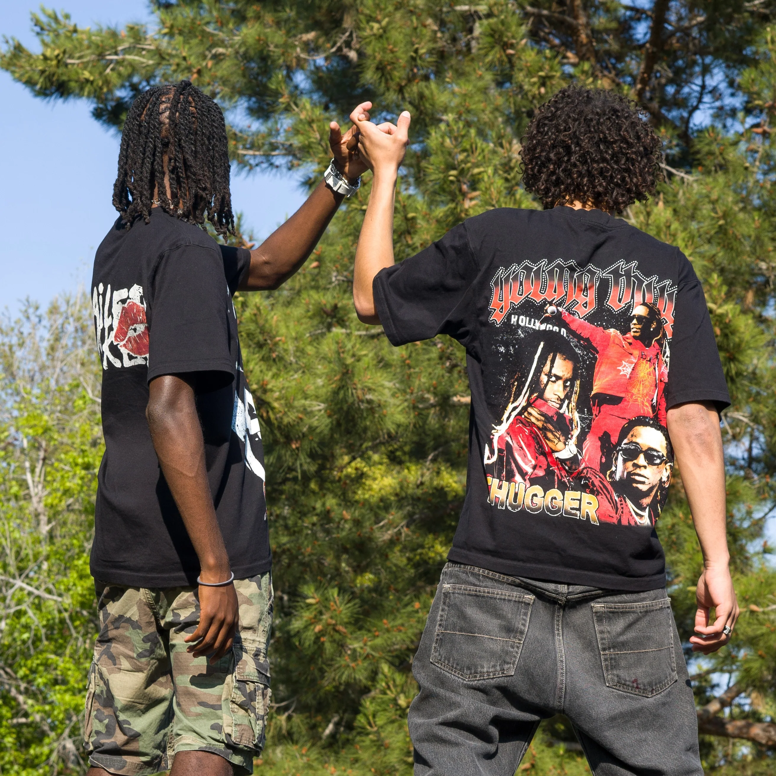 "Free Thug Tee" (Black) - Image 8