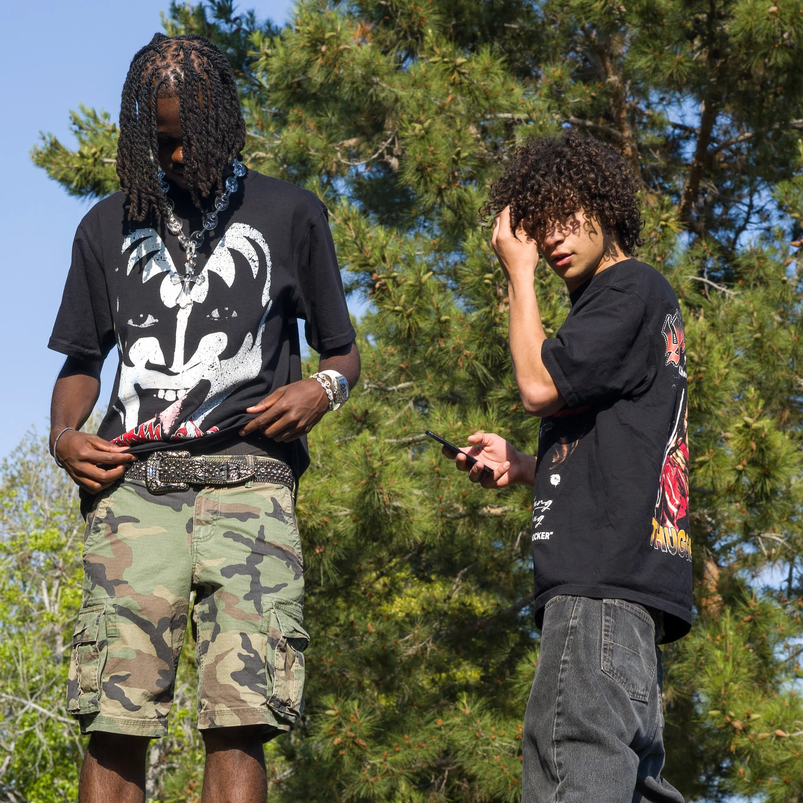 "Free Thug Tee" (Black) - Image 9